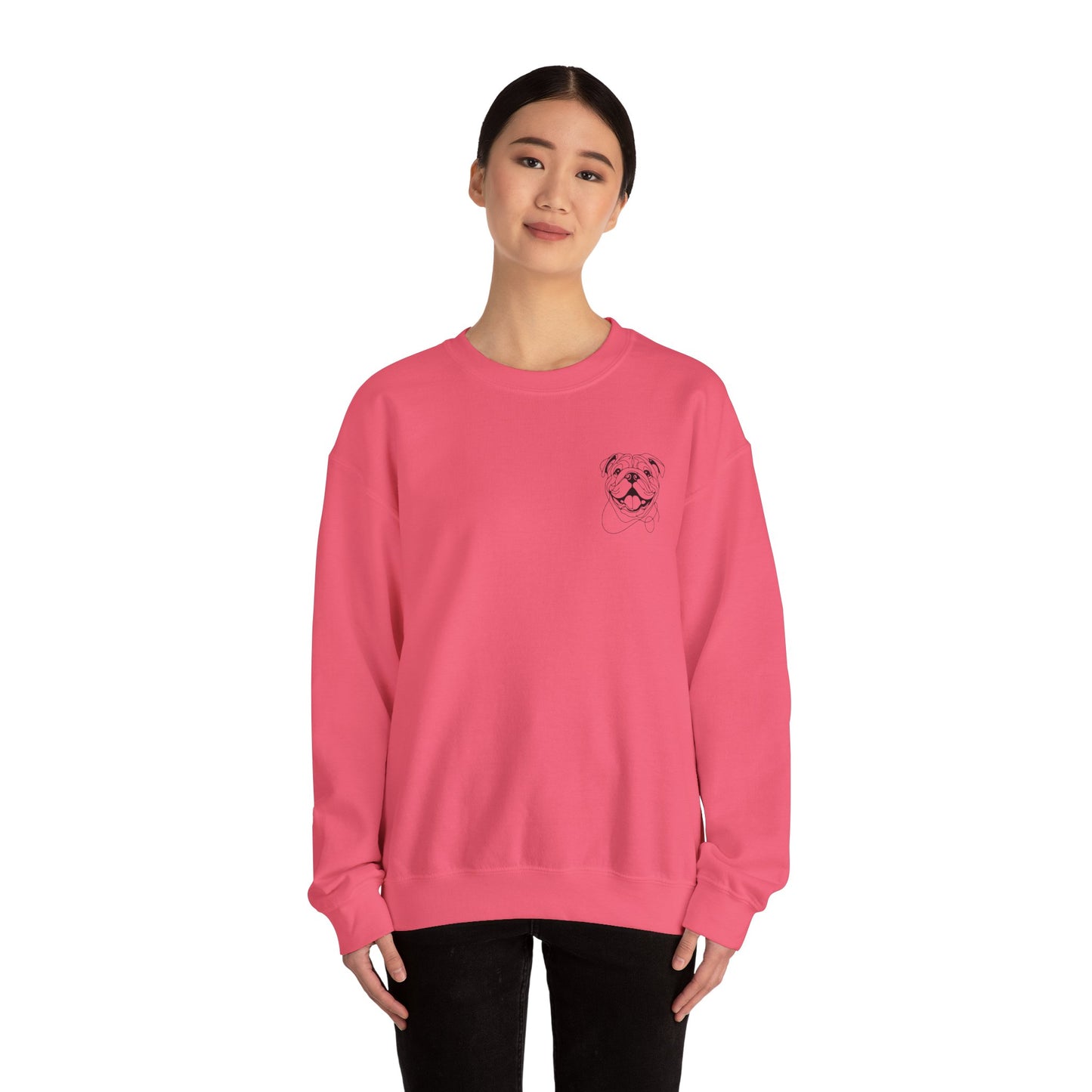 Cute Bulldog Crewneck Sweatshirt