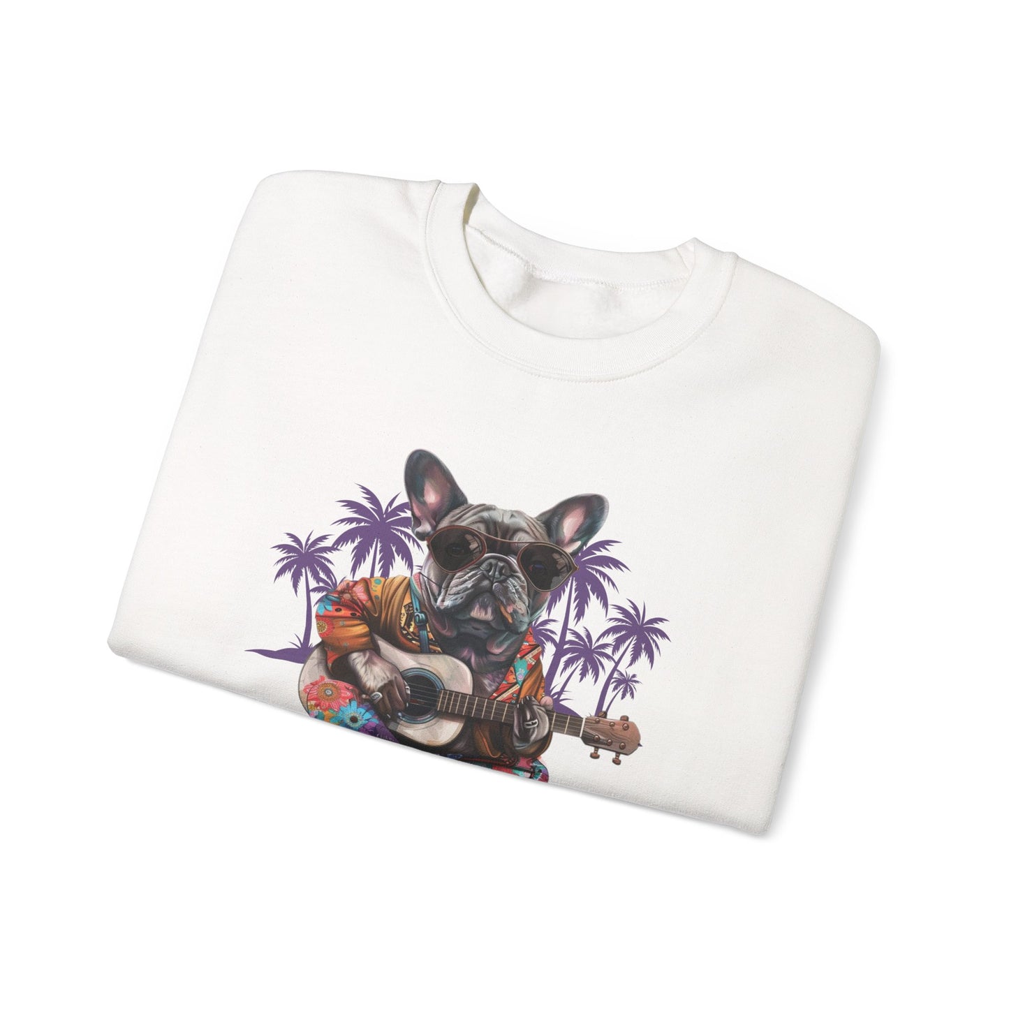 Palm Tree Chillin' French Bulldog Crewneck Sweatshirt