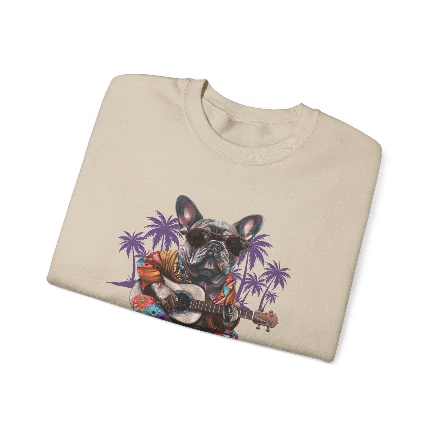 Palm Tree Chillin' French Bulldog Crewneck Sweatshirt