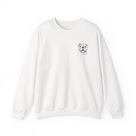 Cute Bulldog Crewneck Sweatshirt