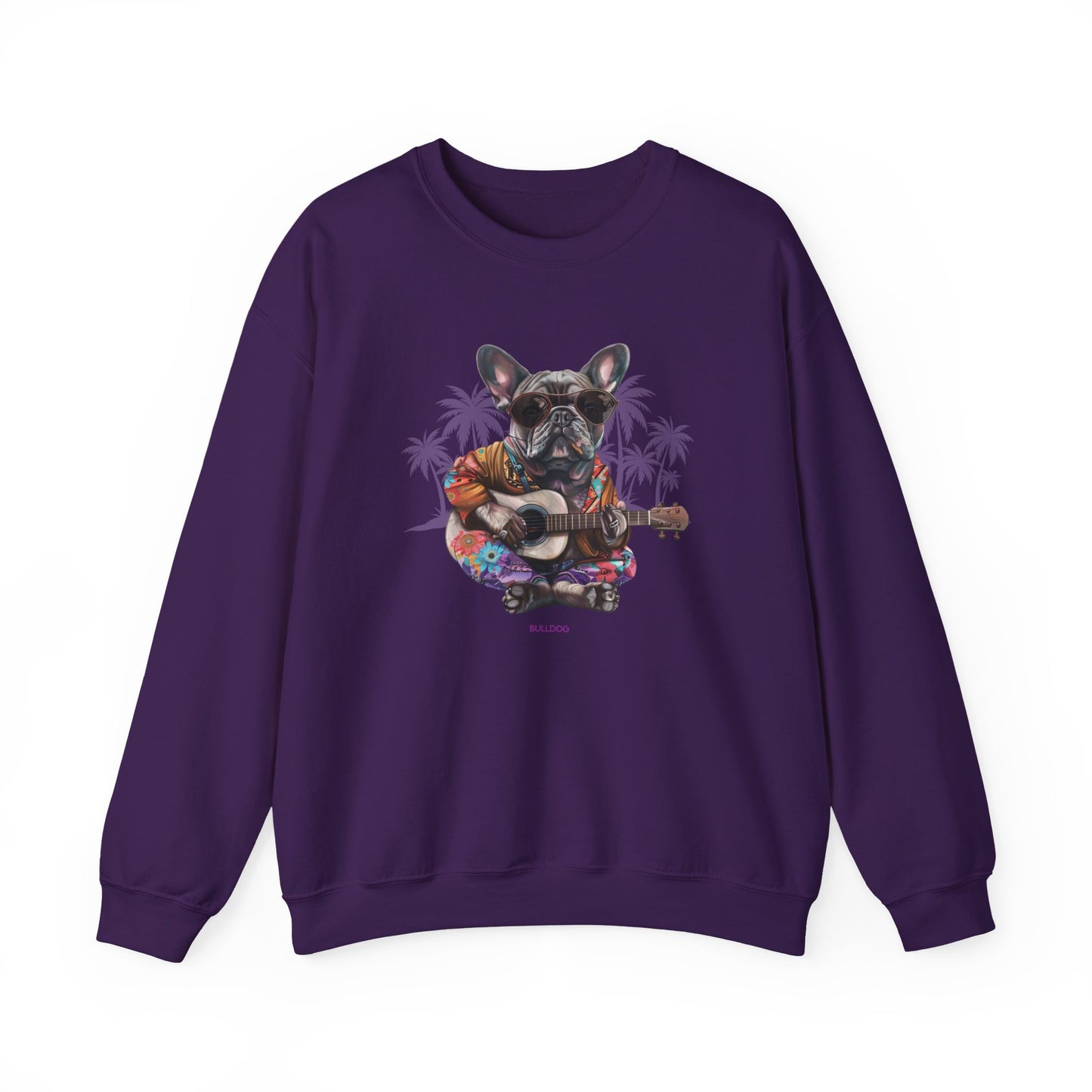 Palm Tree Chillin' French Bulldog Crewneck Sweatshirt