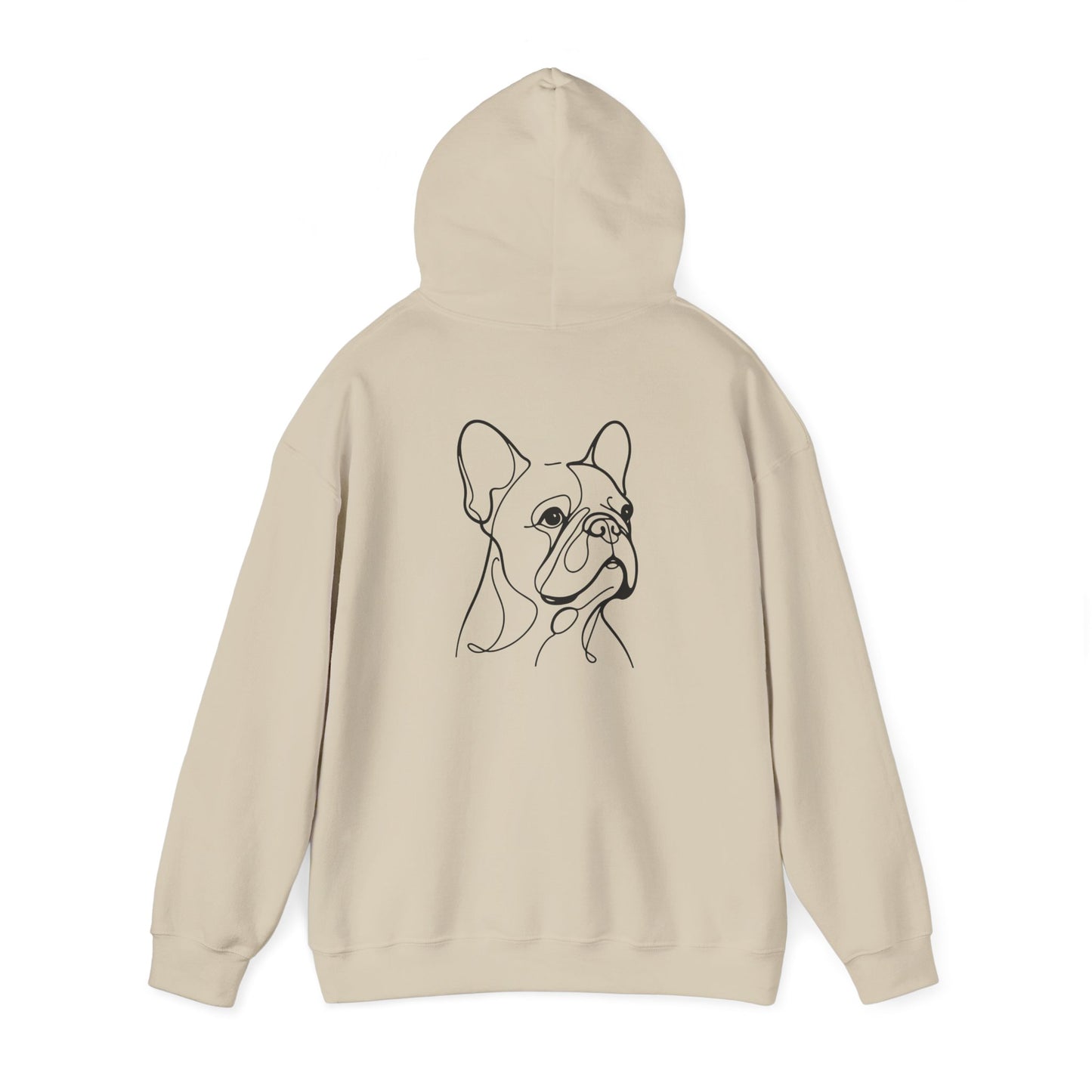 French Bulldog Elegant Drawing Hoodie