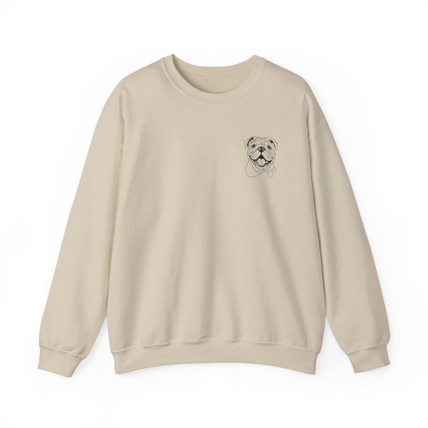 Cute Bulldog Crewneck Sweatshirt