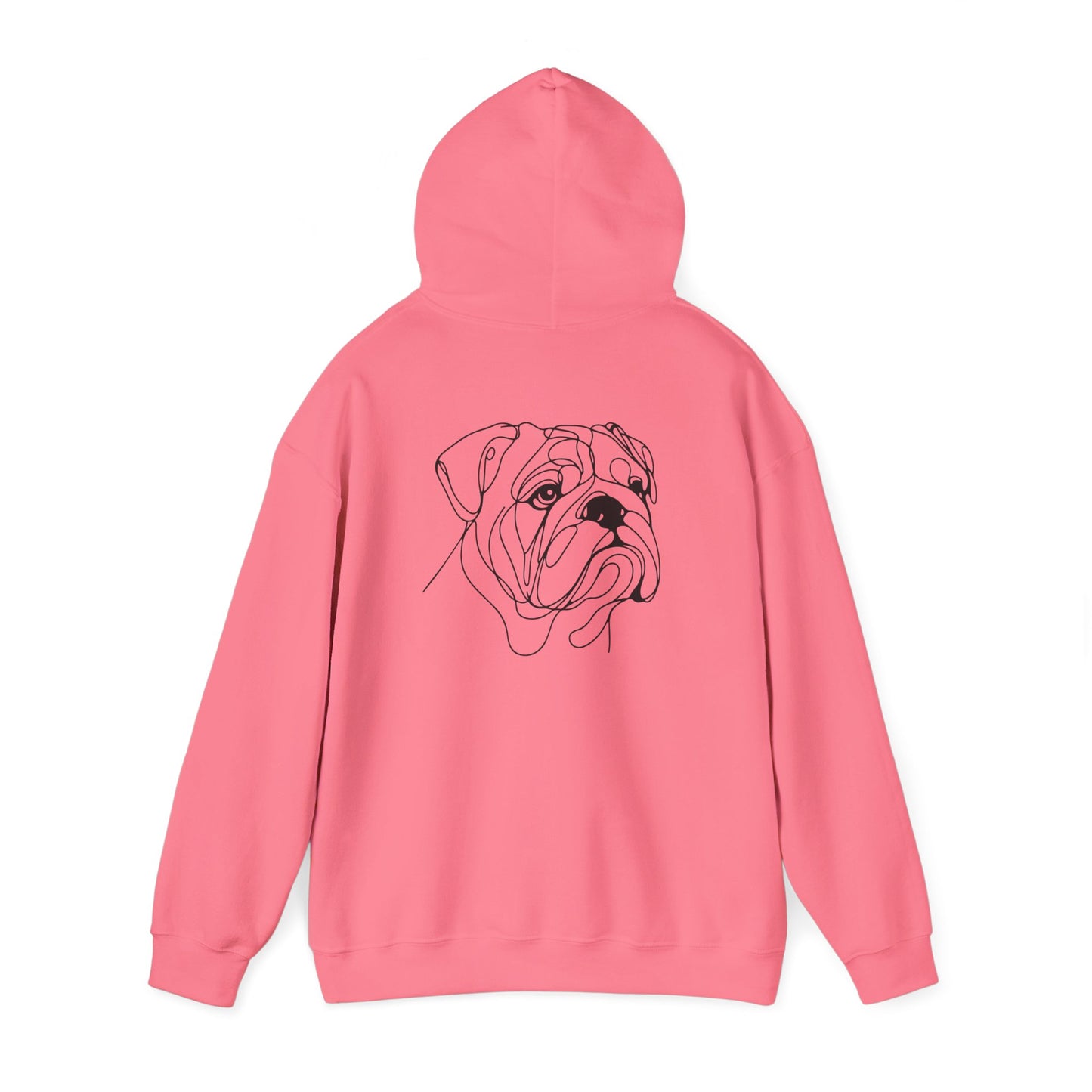 English Bulldog Elegant Drawing Hoodie