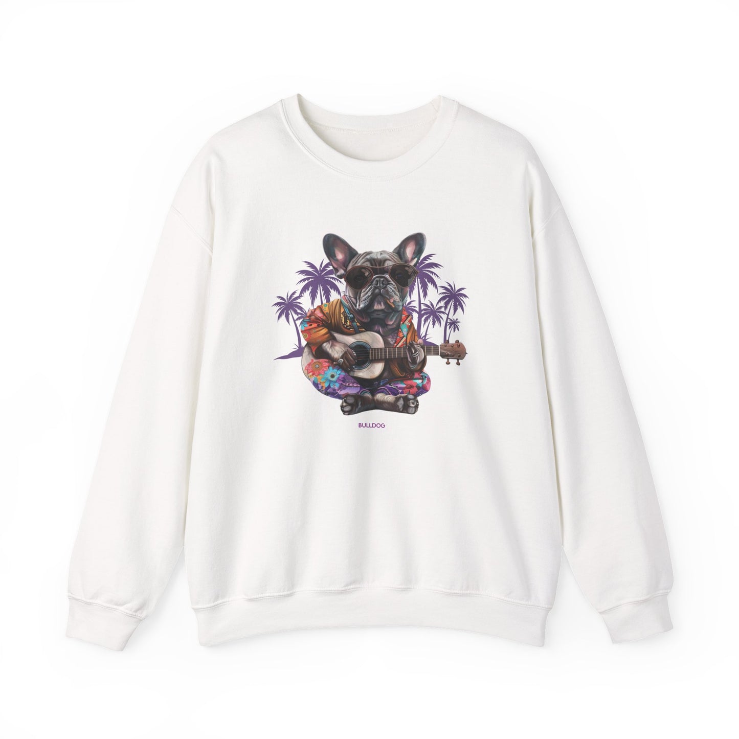 Palm Tree Chillin' French Bulldog Crewneck Sweatshirt