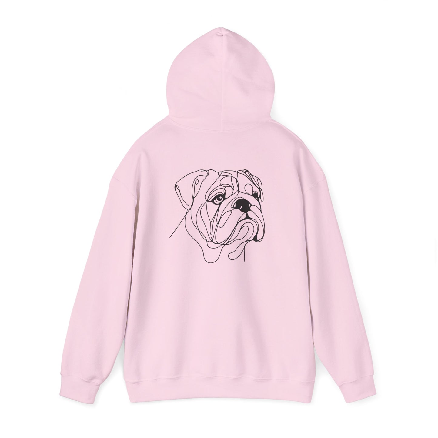 English Bulldog Elegant Drawing Hoodie