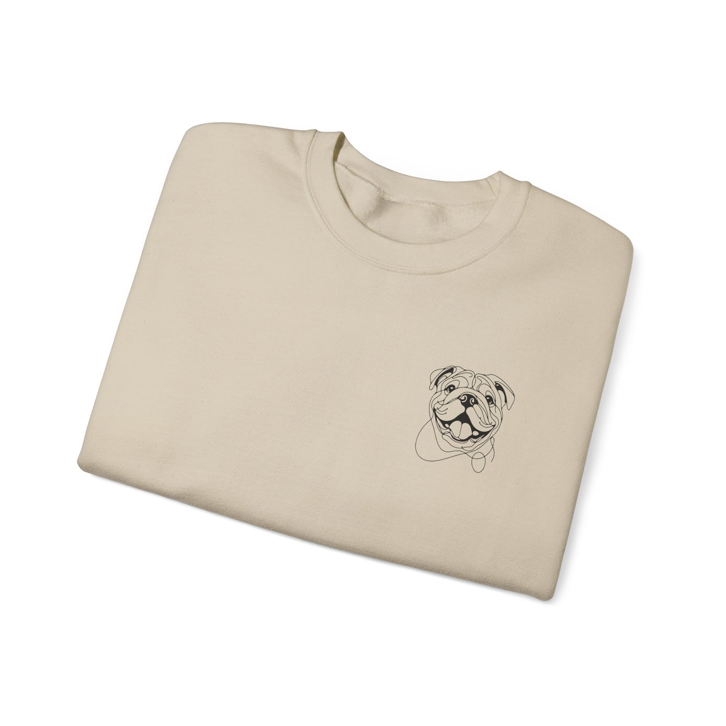 Cute Bulldog Crewneck Sweatshirt