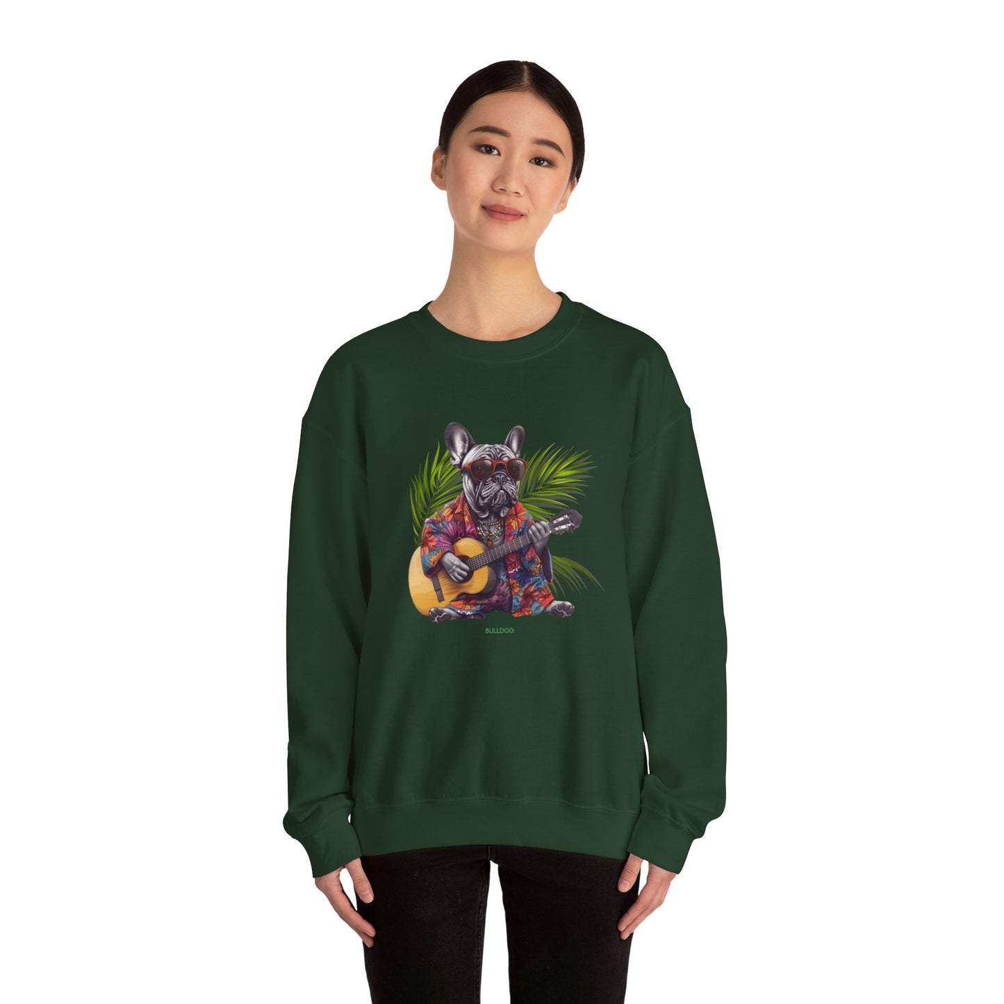 Shady Palm French Bulldog Crewneck Sweatshirt