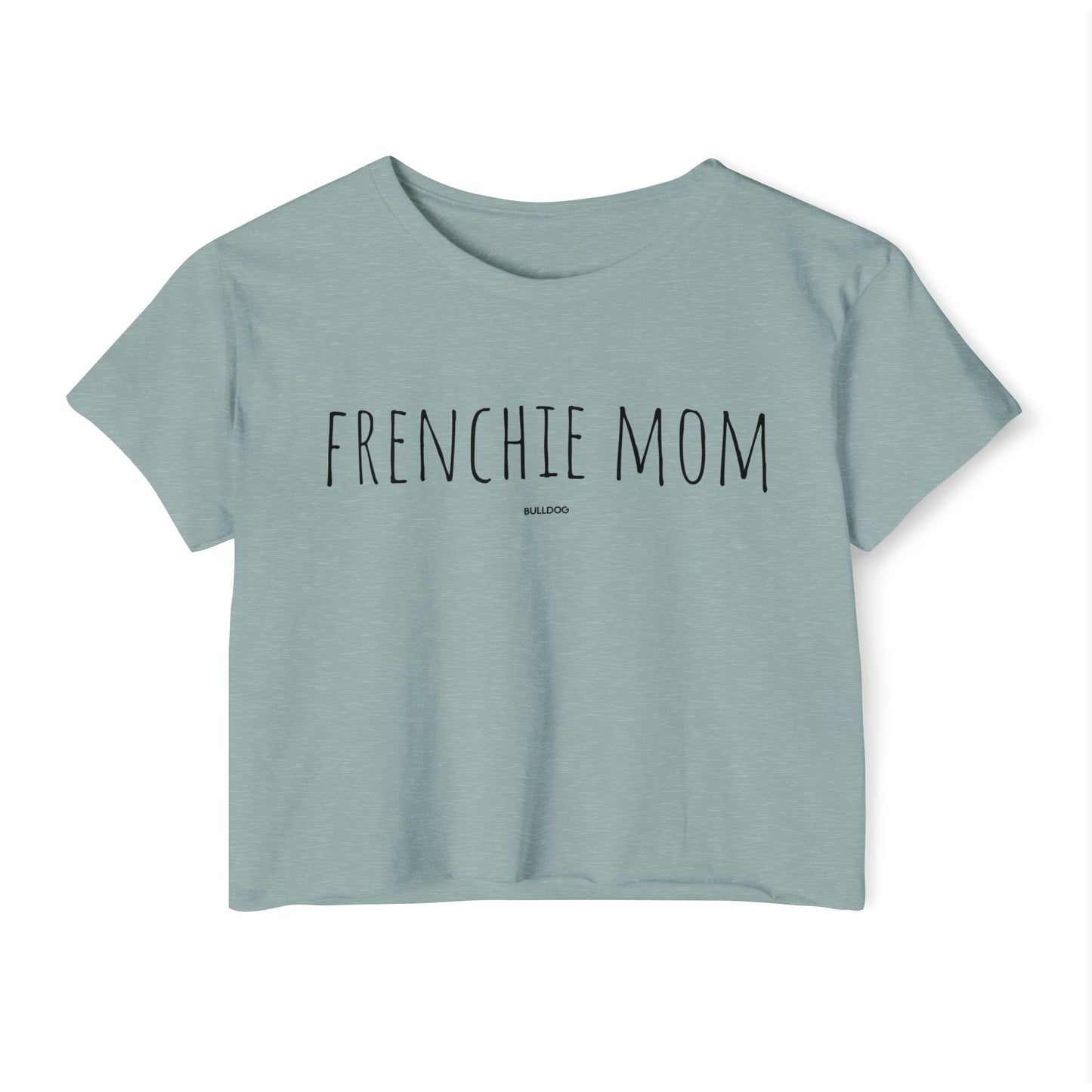 "Frenchie Mom" Women's Festival Crop Top