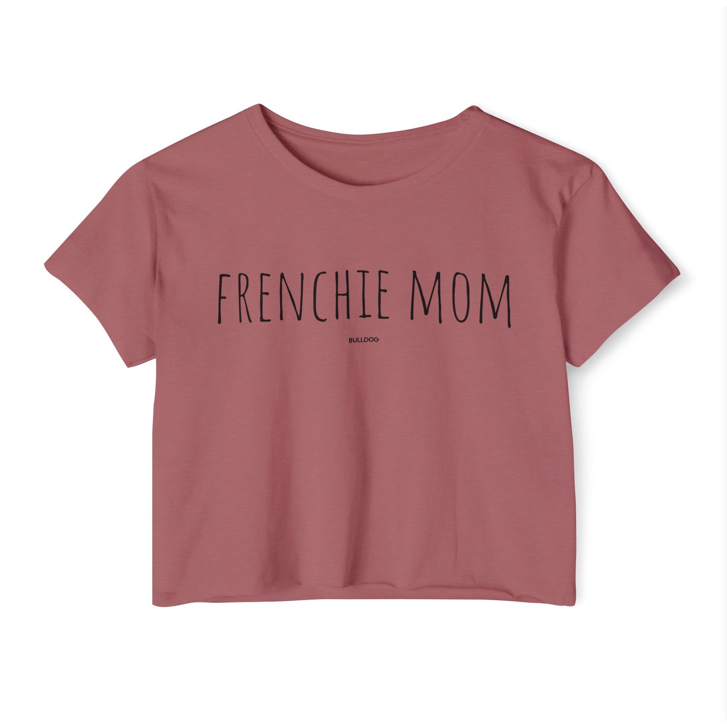 "Frenchie Mom" Women's Festival Crop Top