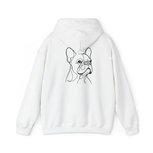 French Bulldog Elegant Drawing Hoodie