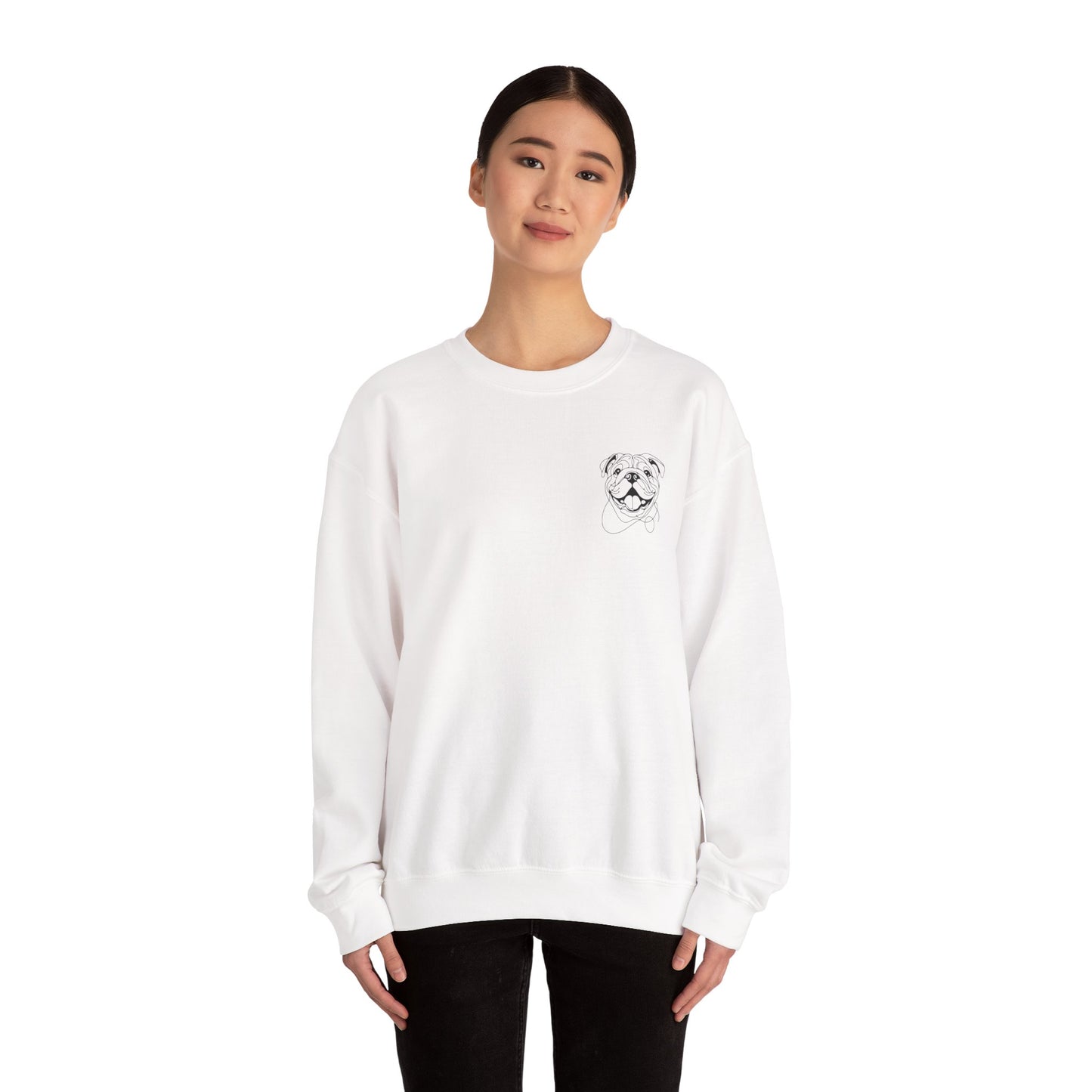 Cute Bulldog Crewneck Sweatshirt