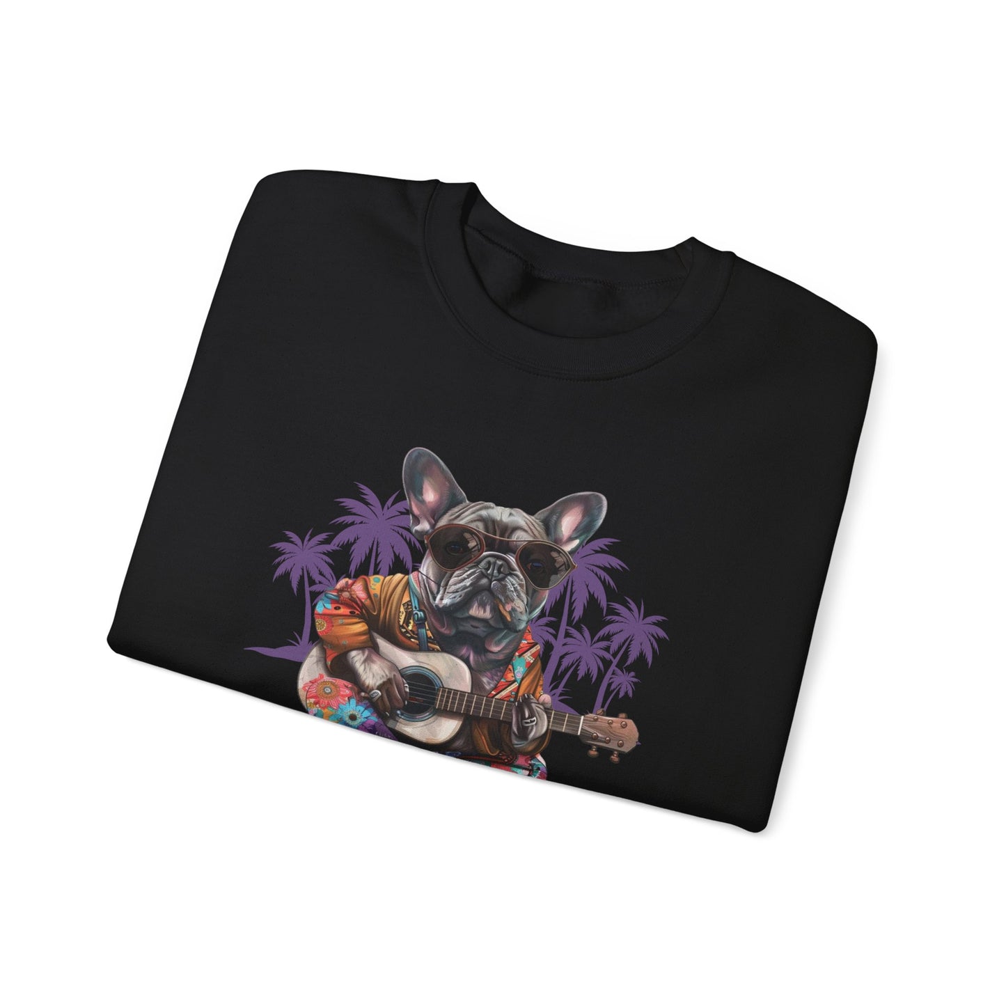 Palm Tree Chillin' French Bulldog Crewneck Sweatshirt