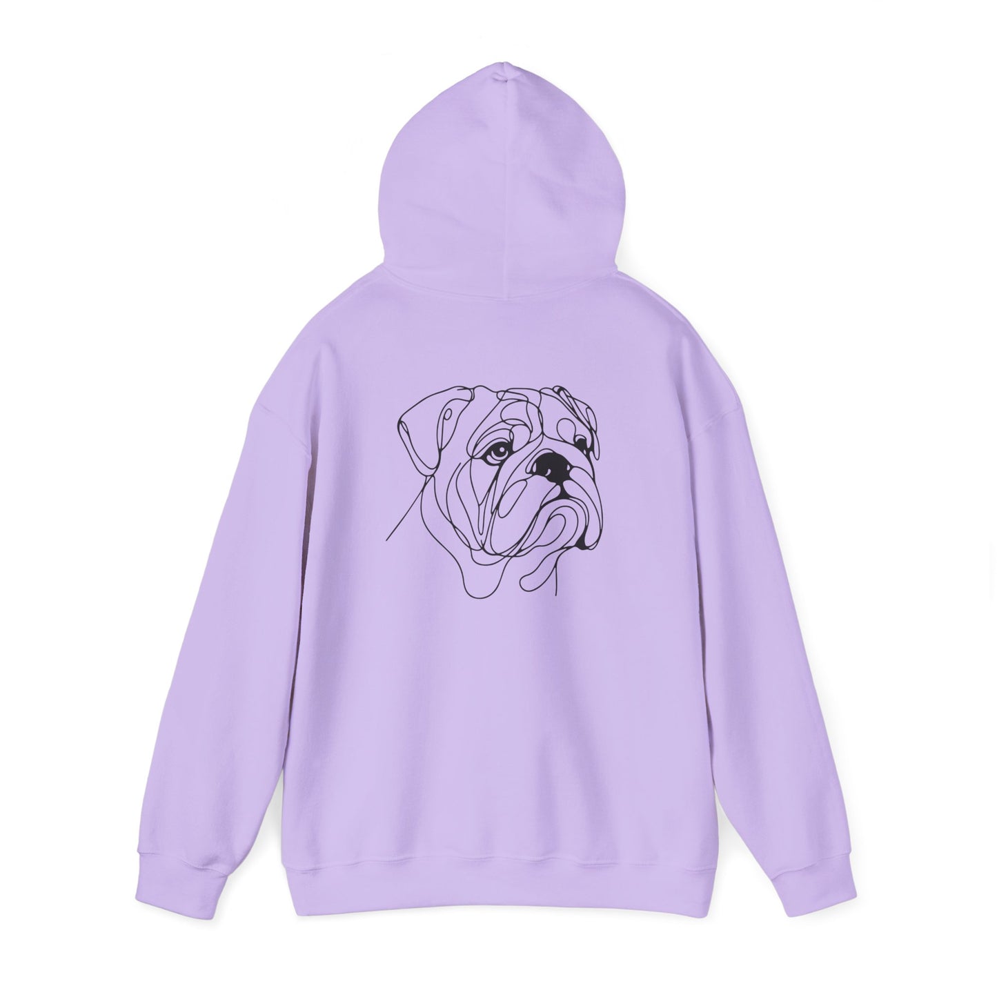 English Bulldog Elegant Drawing Hoodie