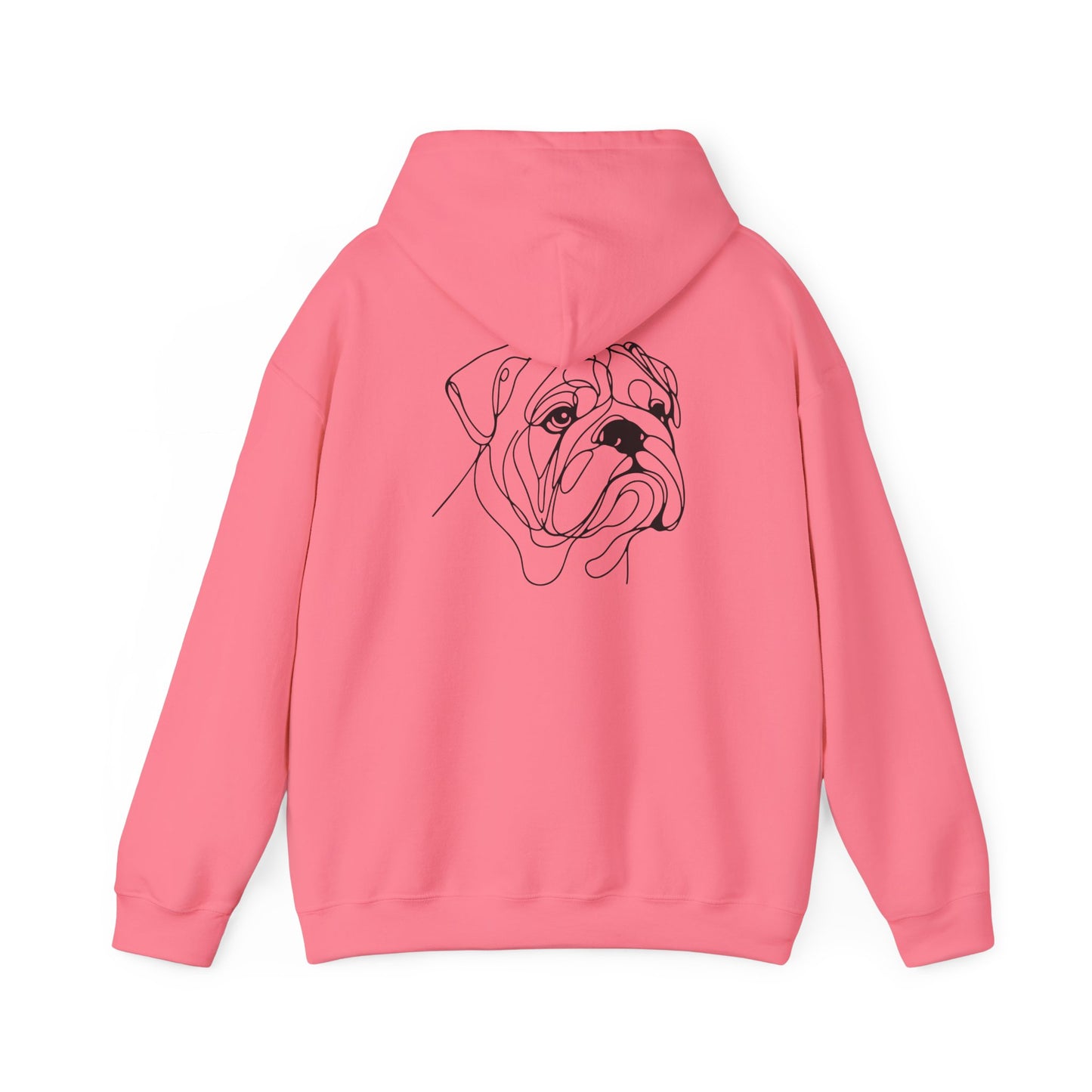 English Bulldog Elegant Drawing Hoodie