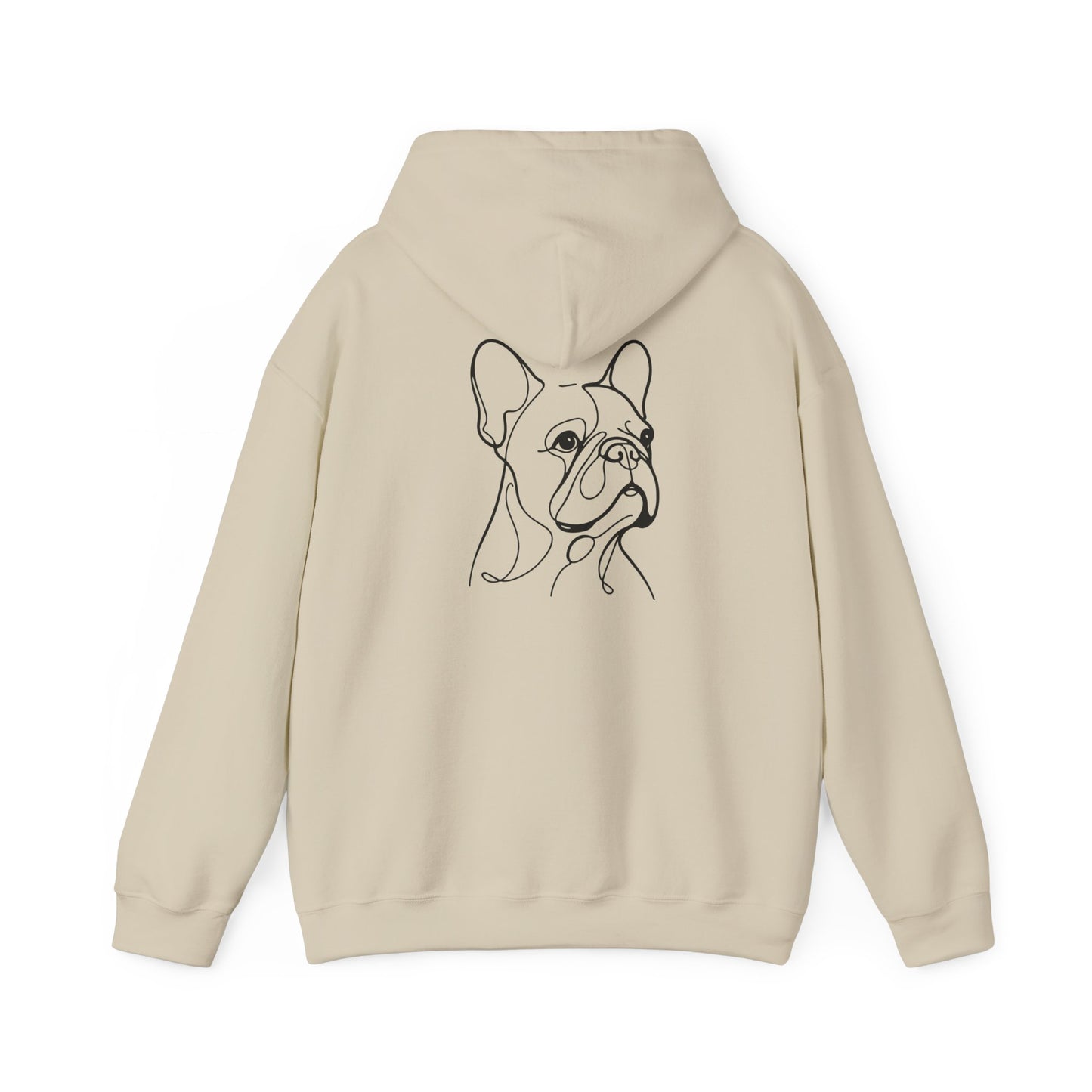 French Bulldog Elegant Drawing Hoodie