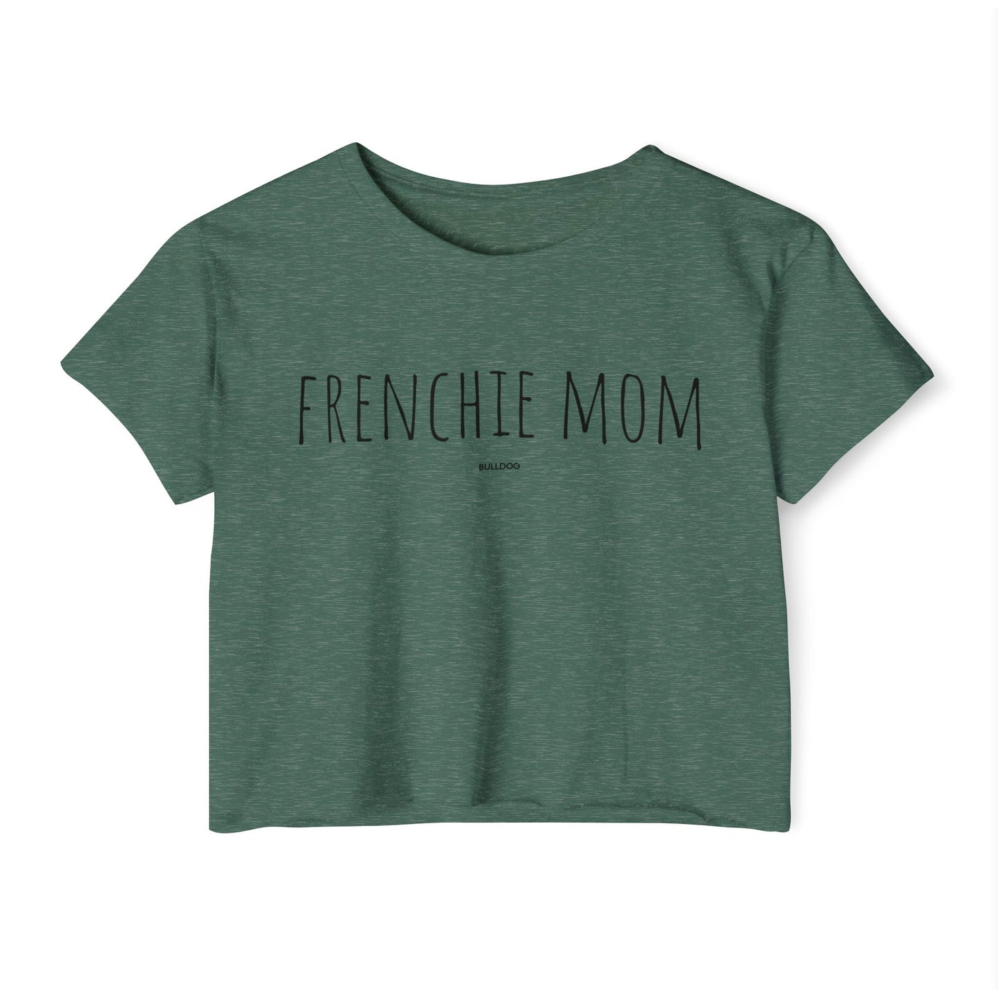 "Frenchie Mom" Women's Festival Crop Top