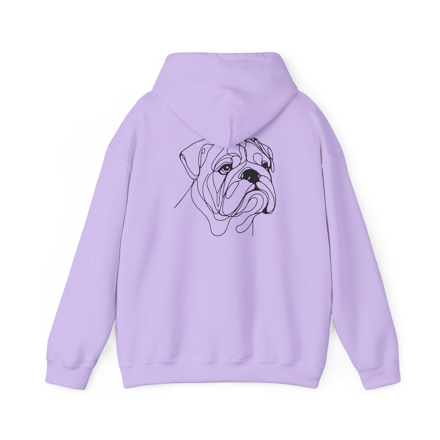 English Bulldog Elegant Drawing Hoodie