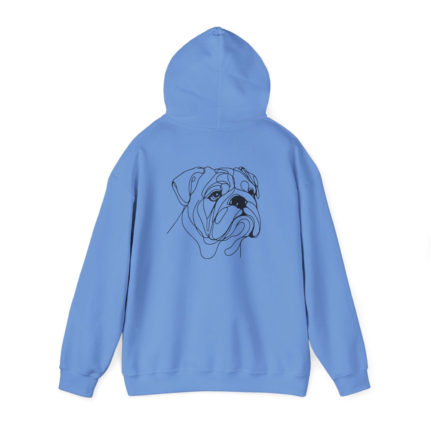 English Bulldog Elegant Drawing Hoodie