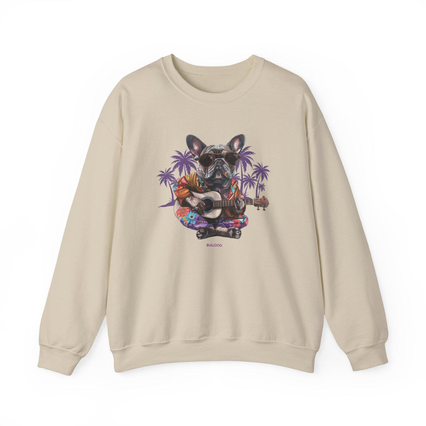 Palm Tree Chillin' French Bulldog Crewneck Sweatshirt