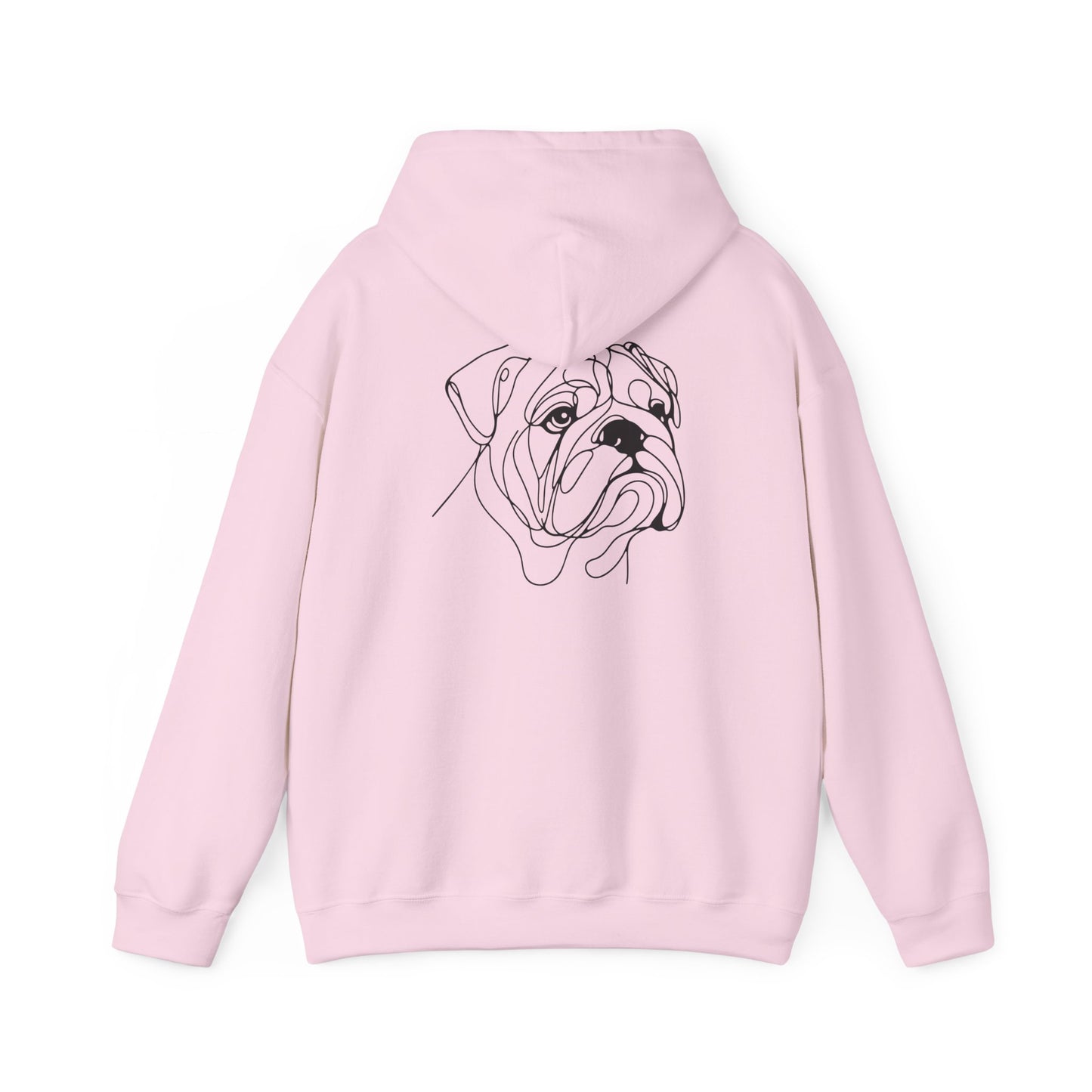 English Bulldog Elegant Drawing Hoodie